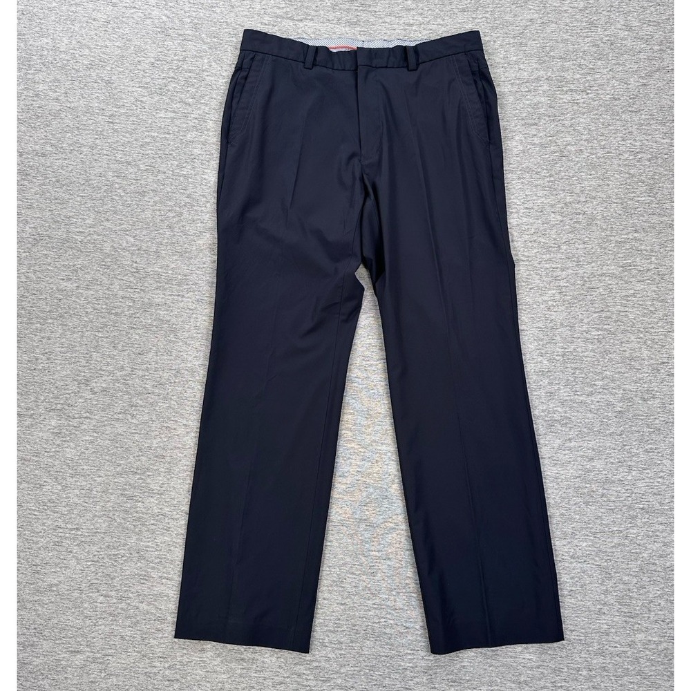 Louis Castel Pants Mens 32x28 Blue Straight Performance Golf City Chino